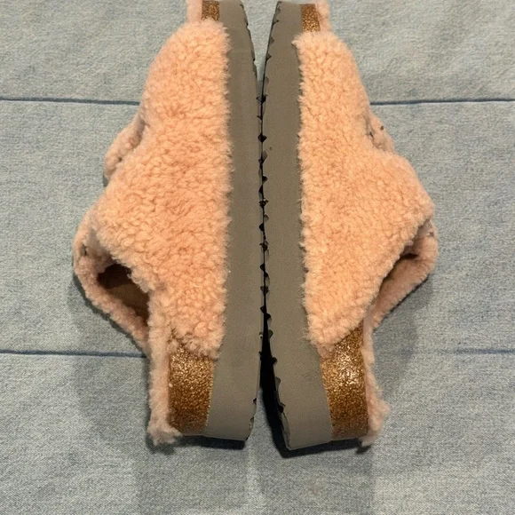 NWT Papillio by Birkenstock Rose Arizona Big Buckle Platform Teddy Eu 41/US 10